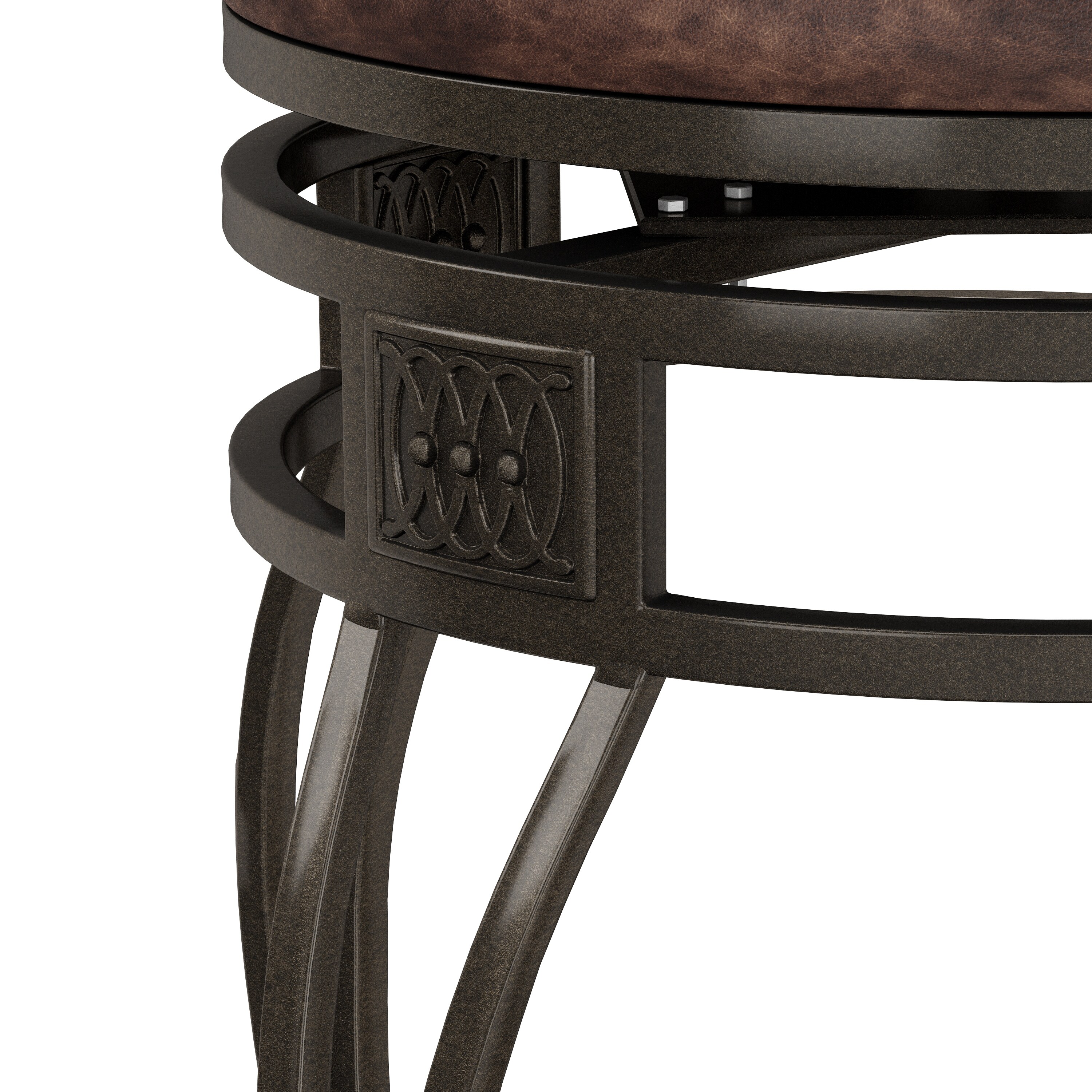 Hillsdale Furniture Montello Metal Bar Height Swivel Stool Old