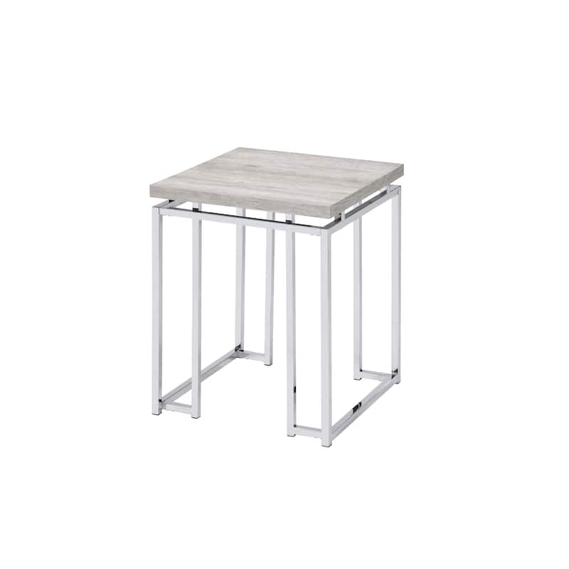 End Table with Chrome Legs