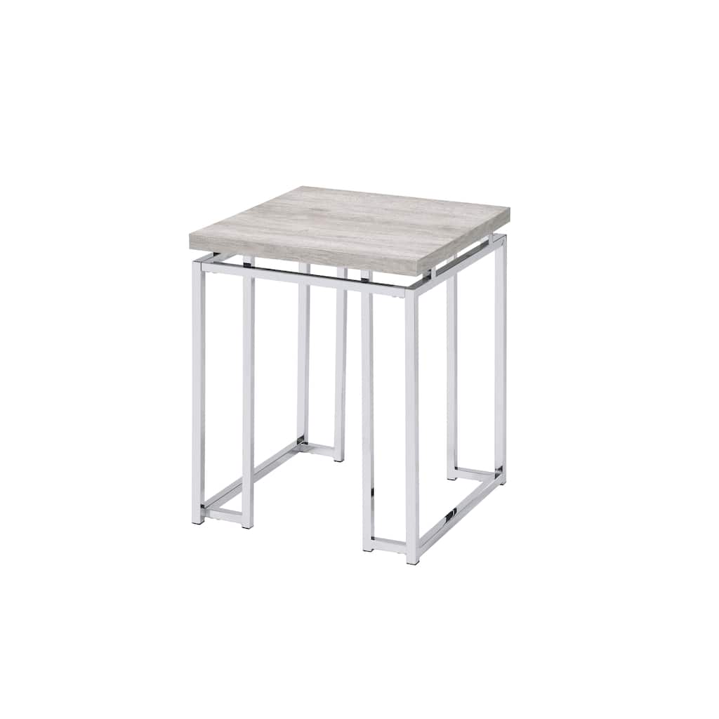 End Table with Chrome Legs