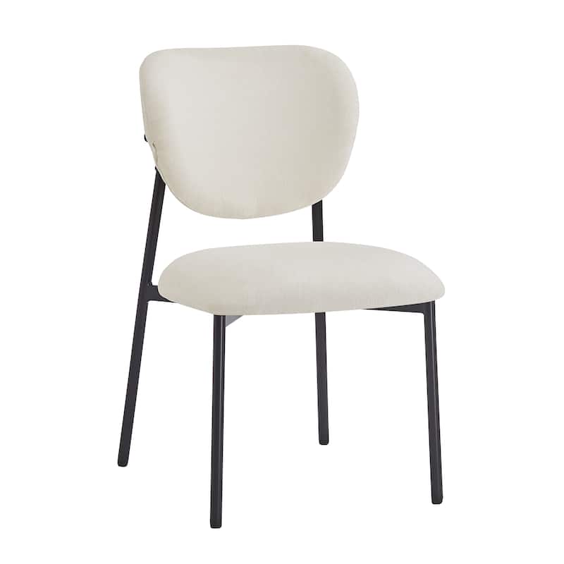 Dining Chairs Set of 2, Parsons Chair Upholstered Chair with Metal Legs