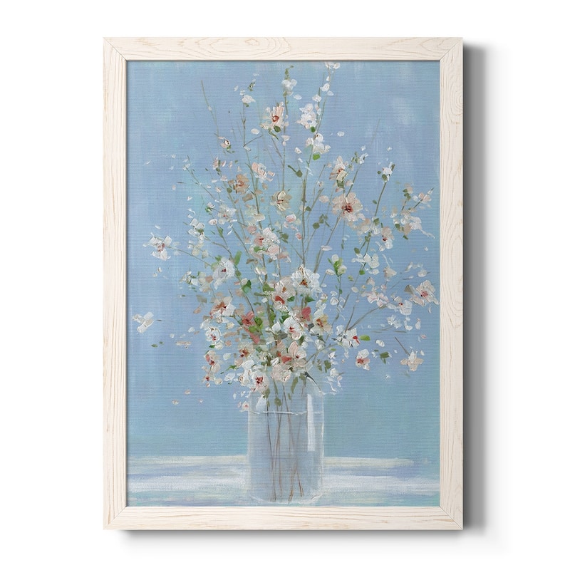 Cherry Blossom Arrangement-Premium Framed Canvas - Ready to Hang - 31.5x43.5 - White