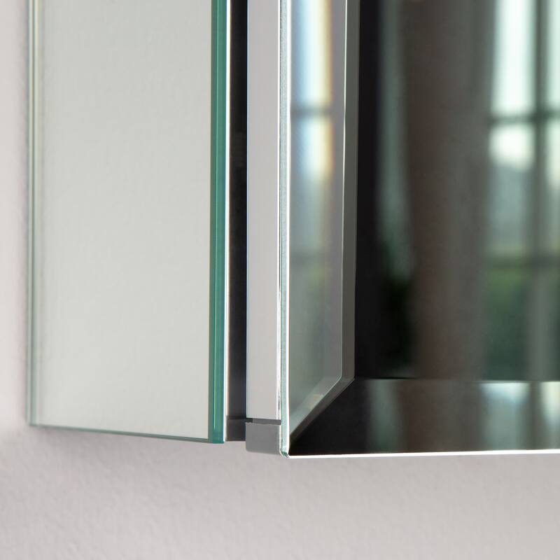 Bathroom Medicine Cabinet with Adjustable Glass Shelves, Waterproof and Rust-Resistant - 5X36 in