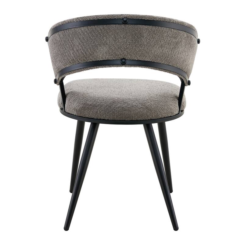 Modern Velvet Dining Chairs with Metal Legs, Upholstered Accent Chairs for Kitchen, Dining Room, Living Area, Set of 2