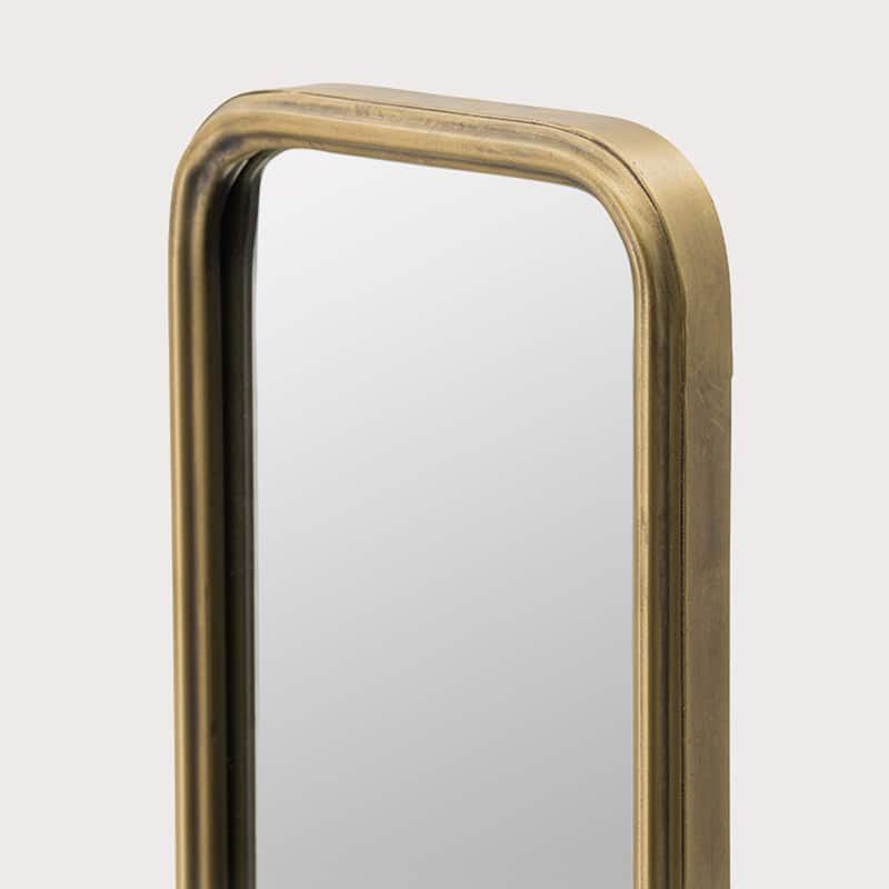 47" x 8" Full Length Mirror with Antique Gold Metal Frame