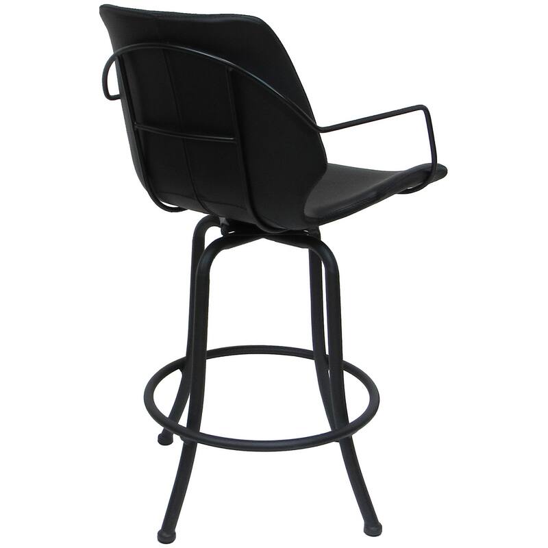 Asheville Swivel Counter 26", 30" or Extra Tall 34" Metal Bar Stool