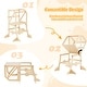 preview thumbnail 6 of 8, Gymax 2 in 1 Toddler Tower w/Removable Safety Bar for Children 3+