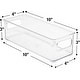 Plastic Storage Bins Stackable Clear Pantry Organizer Box Containers ...