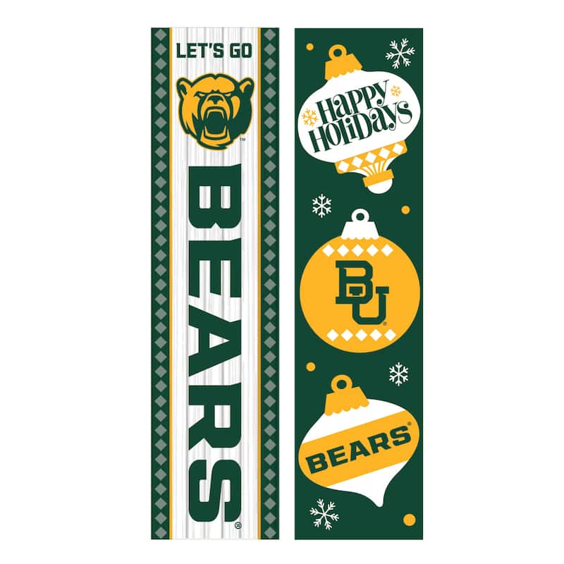47" Double Sided Seasonal Porch Leaner, Baylor University - 47" x 11.25"