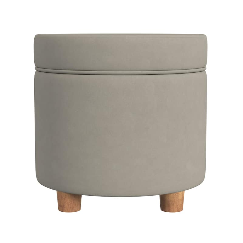 Porch & Den Parkchester Round Storage Ottoman