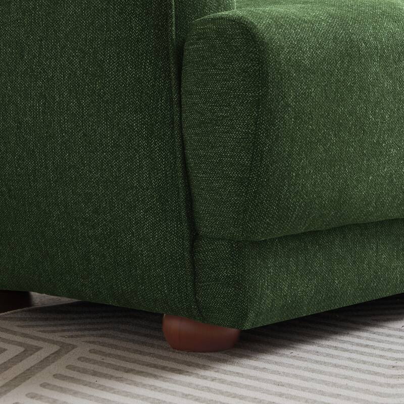 Venor Mid-Century Modern Luxury Linen Couch