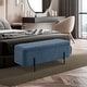 preview thumbnail 14 of 31, MCombo Storage Ottoman Bench, Teddy Fabric Upholstered Footstool with Storage Space - 15.7"D x 47.2"W x 20.5"H