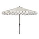preview thumbnail 3 of 18, SAFAVIEH Valance 9-Foot Outdoor UV Resistant Round Crank Tilt Patio Umbrella