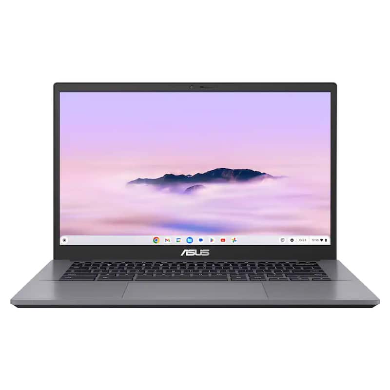 ASUS - CX34 14" FHD Chromebook Plus Laptop with Google AI - Intel Core i5 - 8GB Memory - 128GB SSD - Rock Grey - Grey