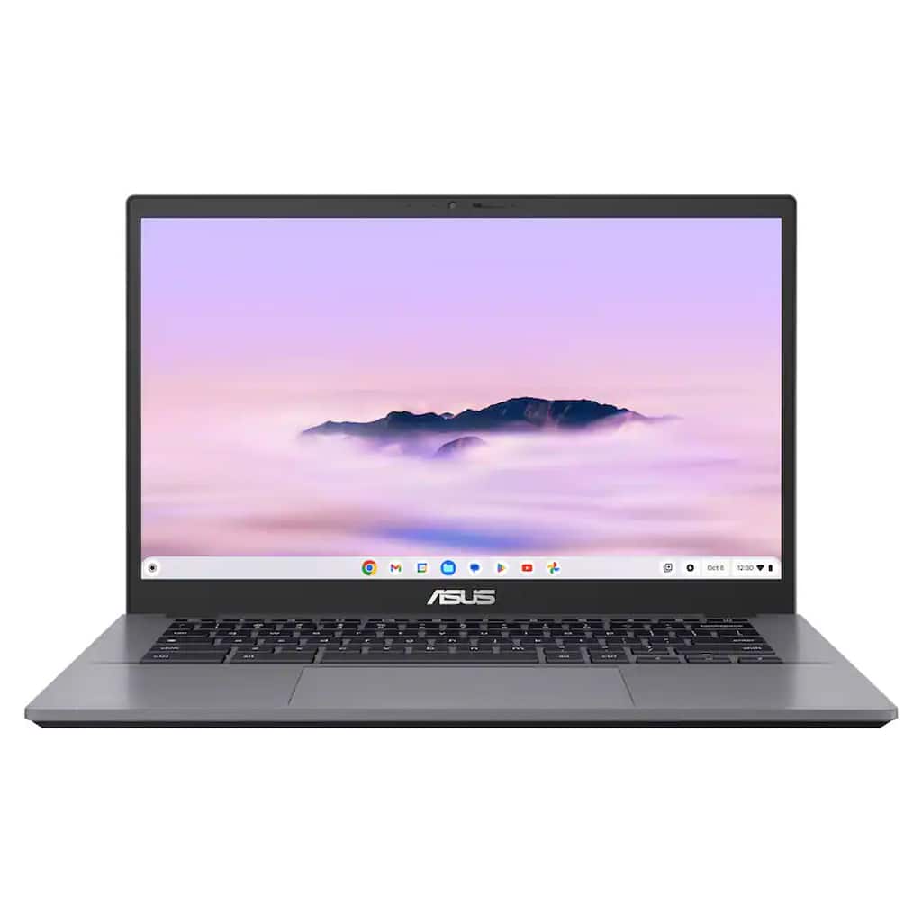 ASUS - CX34 14" FHD Chromebook Plus Laptop with Google AI - Intel Core i5 - 8GB Memory - 128GB SSD - Rock Grey