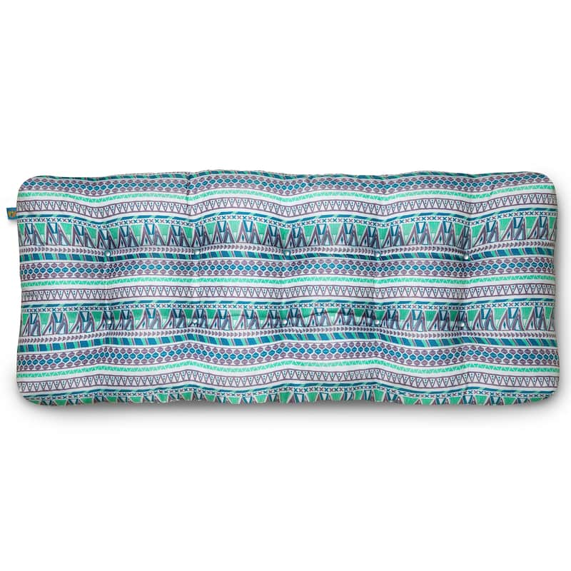 Duck Covers Water-Resistant Indoor/Outdoor Bench Cushion 48"W x 18"D x 5"Thick - Lilac Festival