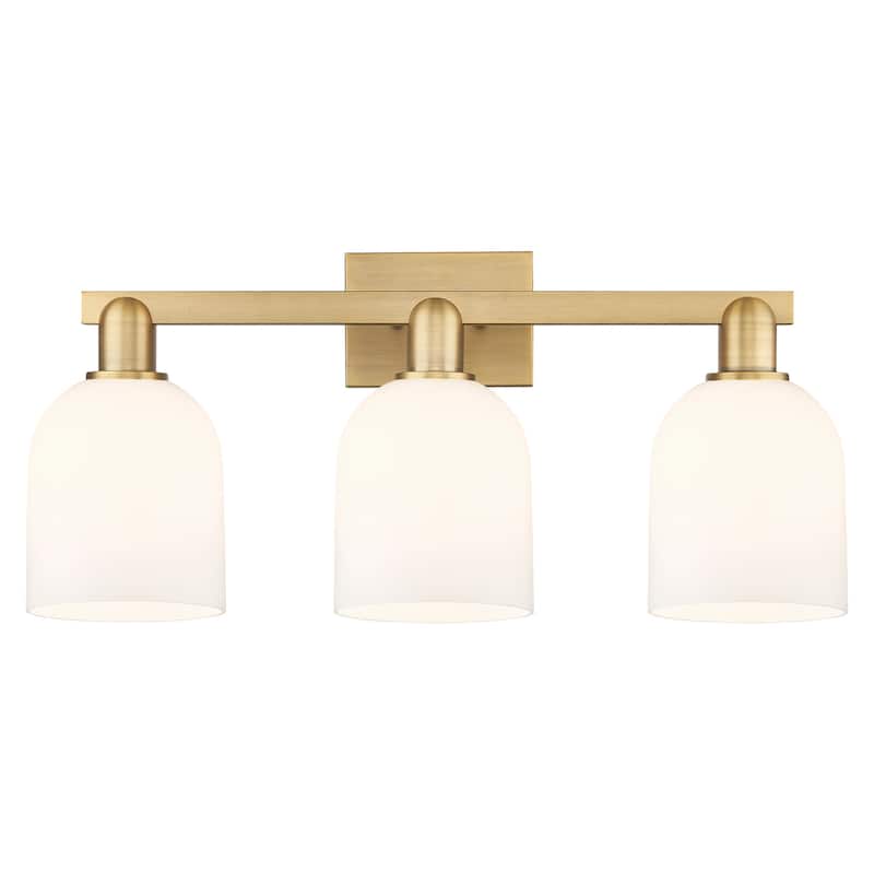 Innovations Lighting 716-3W-12-25 Bella Vanity Bella 3 Light 25" Wide - Brushed Brass / White