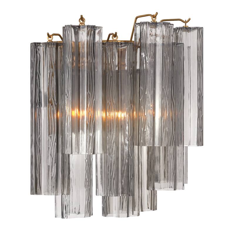Crystorama Lighting Group ADD-303-SM Addis 2 Light 15" Tall Wall