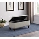preview thumbnail 2 of 48, Copper Grove Muscari Upholstered Storage Bench with Nailhead Trim