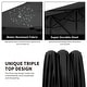 preview thumbnail 7 of 54, 13 ft Patio Umbrella with Base Double-Sided Rectangular Outdoor Deck Umbrella