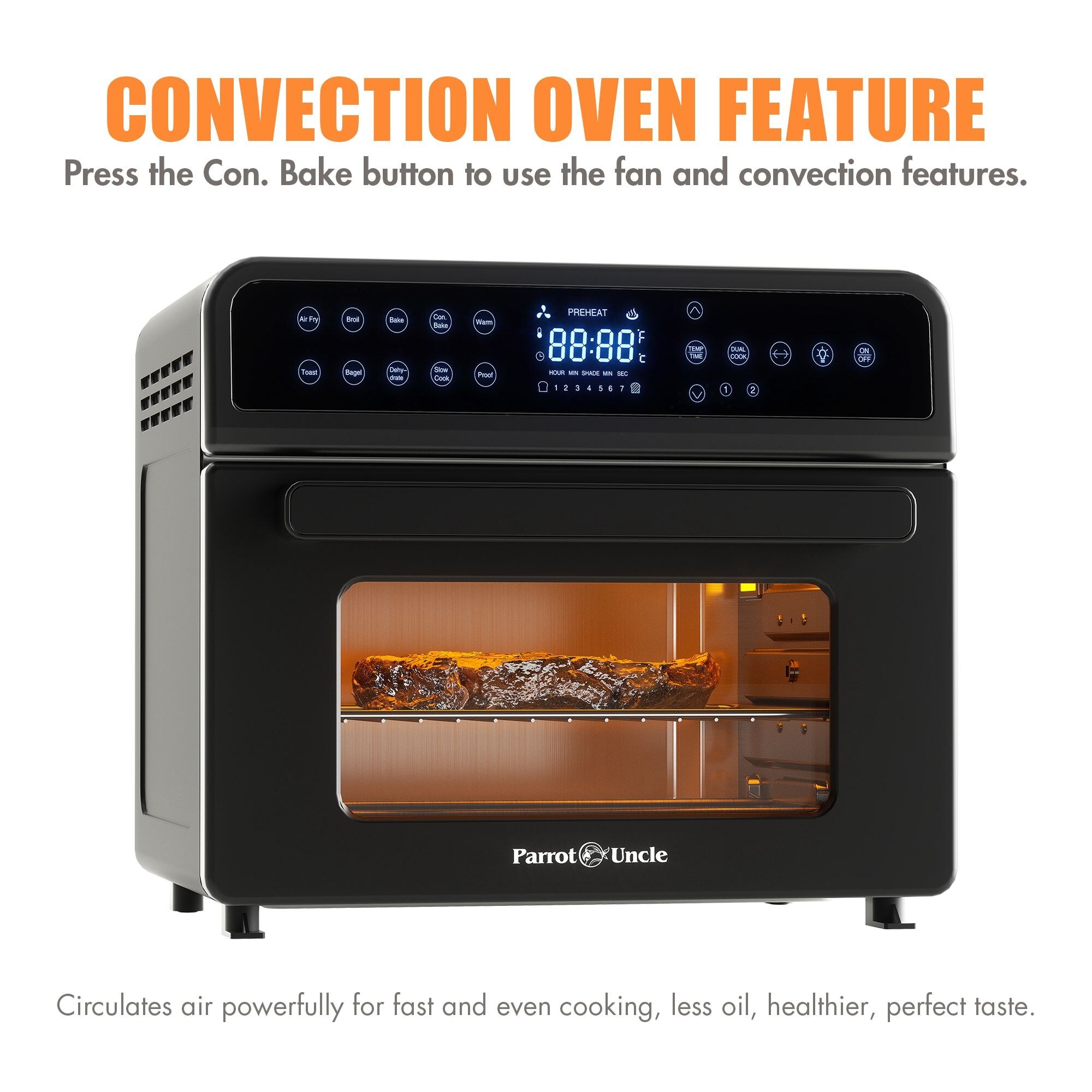 10-in-1 Multi Functinal 23.3 Quart Toaster Oven Air Fryer