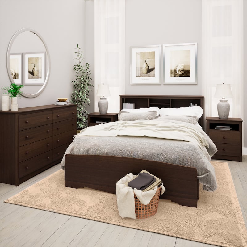 Prepac Sonoma 8 Drawer Double Dresser for Bedroom, Wide Chest of Drawers, Traditional Bedroom Furniture