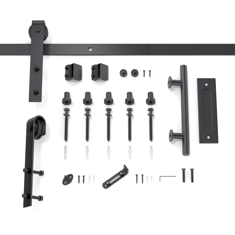 Sanding 30in./32in./36in./42in./48in.x 84in.MDF Barn Door With Sliding Hardware Kit ,Covered with Water-Proof PVC Surface
