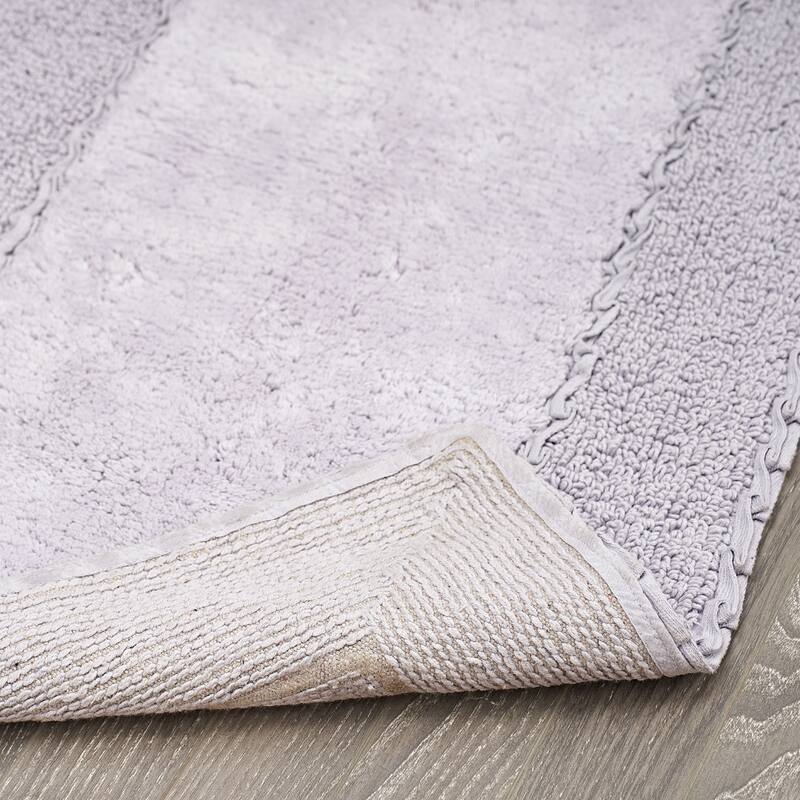 Laura Ashley Ruffle Border Pure Cotton Bath Rugs