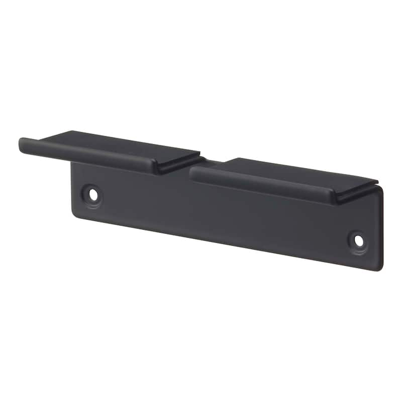Yamazaki Home Wall-Mounted Phone Holder, Steel, Holds 2.2 lbs - L 1.26 x W 5.51 x H 1.3 inches - Black