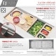 preview thumbnail 10 of 30, STYLISH 45 inch Stainless Steel 16G Workstation Undermount Kitchen Sink - Brushed Stainless Steel - 45" x 19" x 10"
