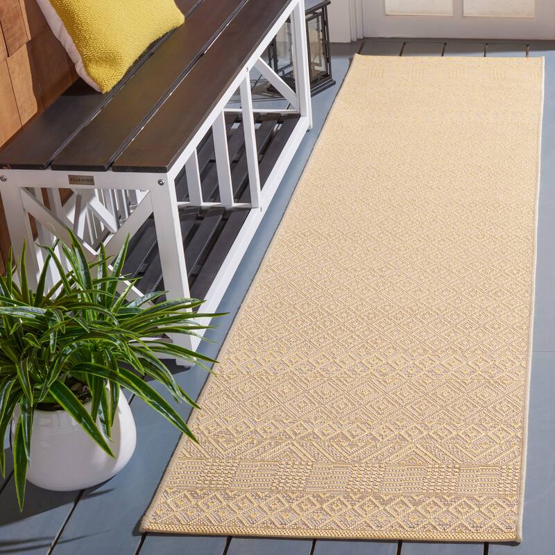 SAFAVIEH Courtyard Velia Indoor/ Outdoor Waterproof Patio Backyard Rug