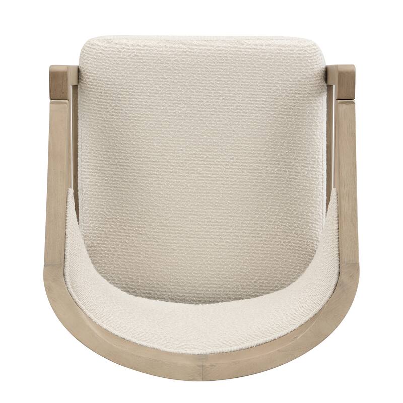 Christopher Knight Home - Nala Modern Upholstered Wood Dining Chair with Ergonomic Curved Back (Set of 2)