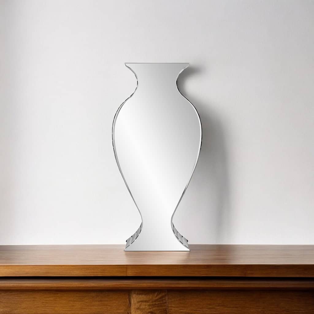 20-Inch Clear Cylinder Table Vase for Living Room and Bedroom Decor
