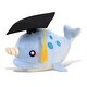 preview thumbnail 1 of 4, DolliBu Blue Narwhal Graduation Plush with Graduation Cap with Tassel - 11.75 inches