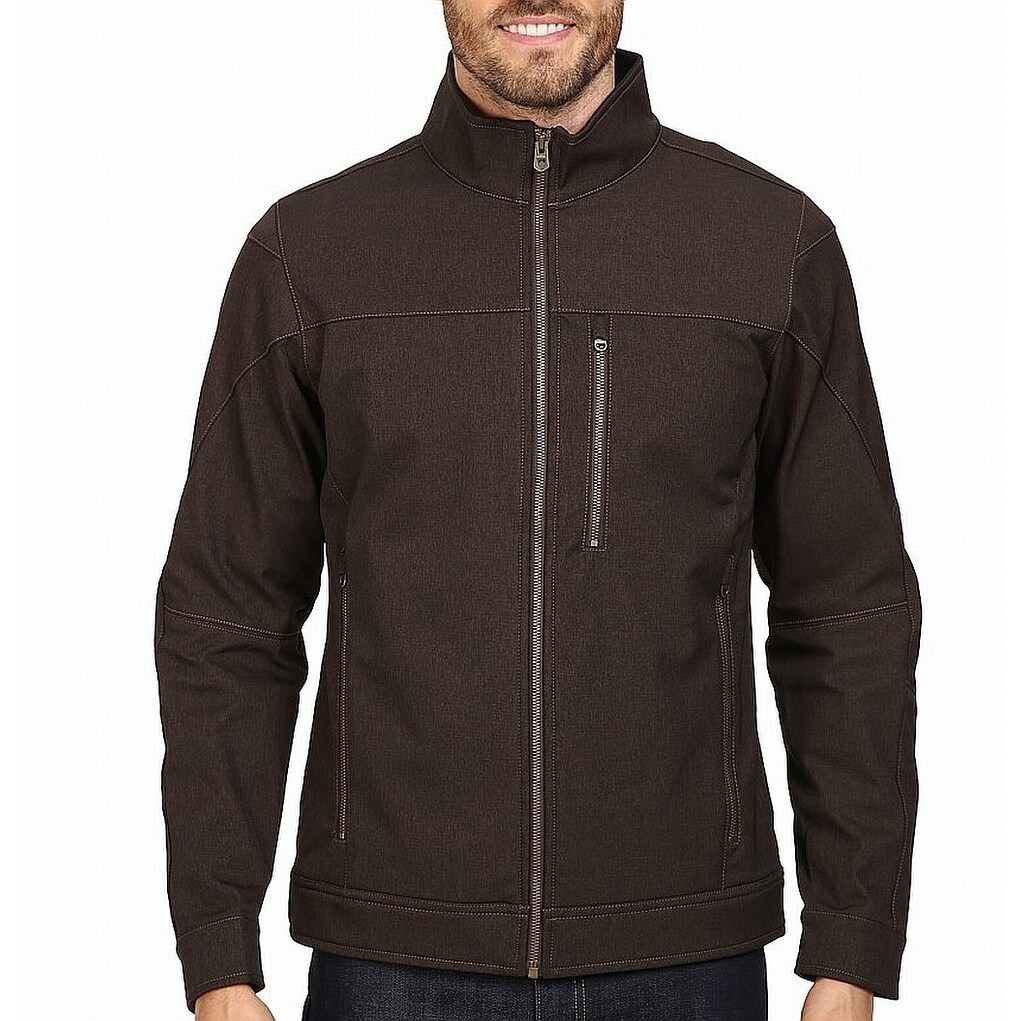 Shop Kuhl Mens Jacket Expresso Brown Size Xl Mock Neck Solid Impakt Full Zip Overstock 28999709
