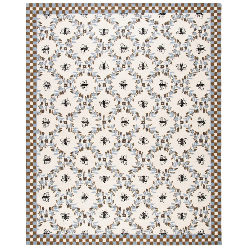 SAFAVIEH Handmade Chelsea Aubree French Country Trellis Wool Rug