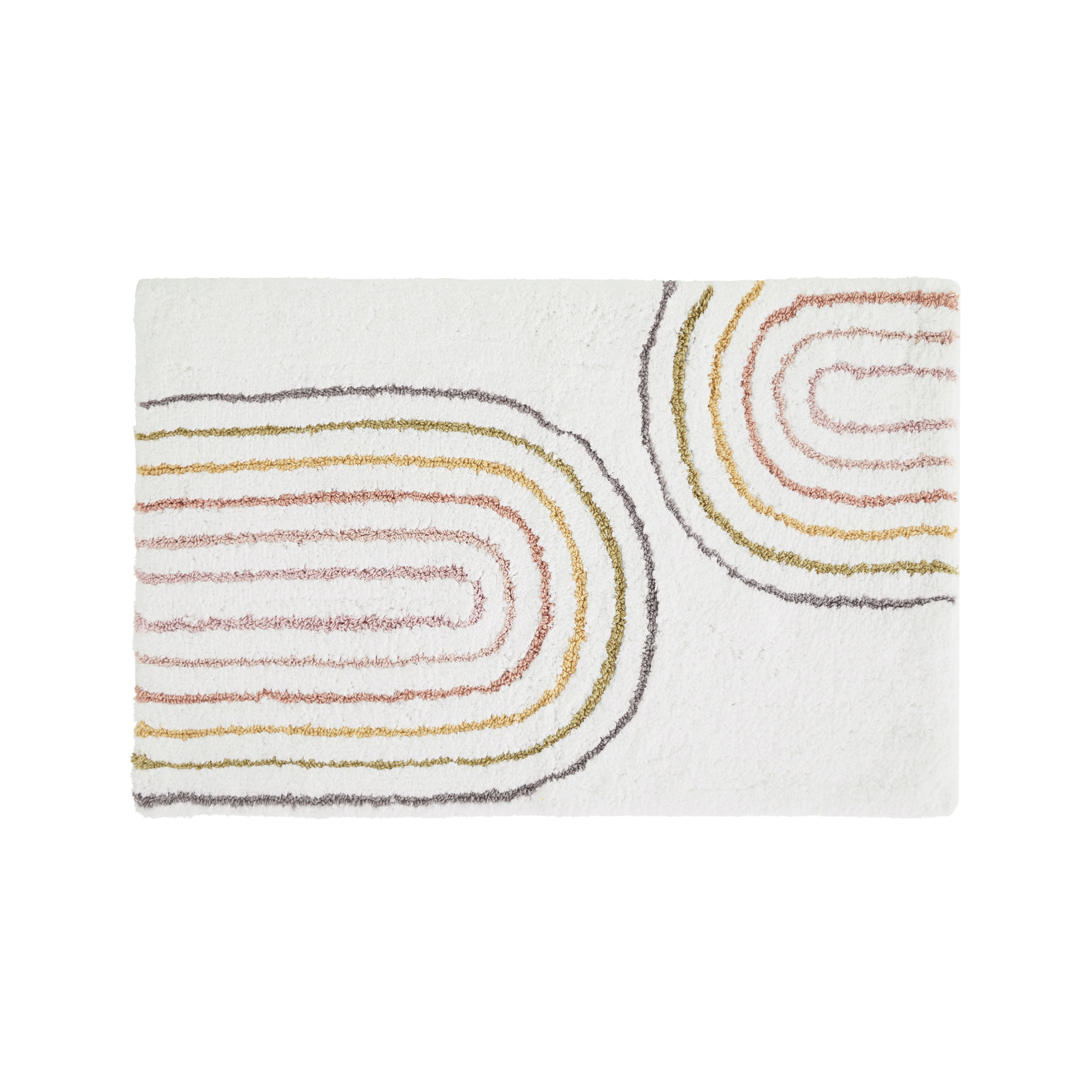 Becky Cameron 100% Cotton Modern Patterned Bath Mat