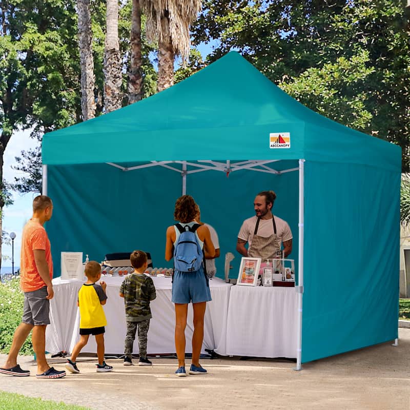 ABCCANOPY Commercial Instant Shade Metal Pop-Up Canopy - 10ftx10ft - Turquoise