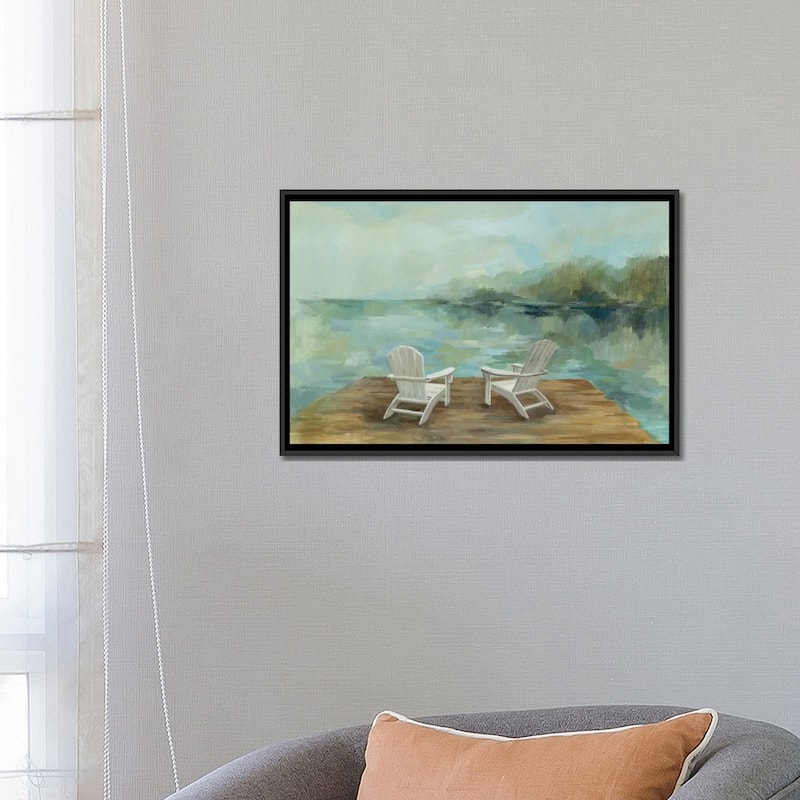iCanvas "Lakeside Retreat I no Wood" by Silvia Vassileva Framed Canvas Print