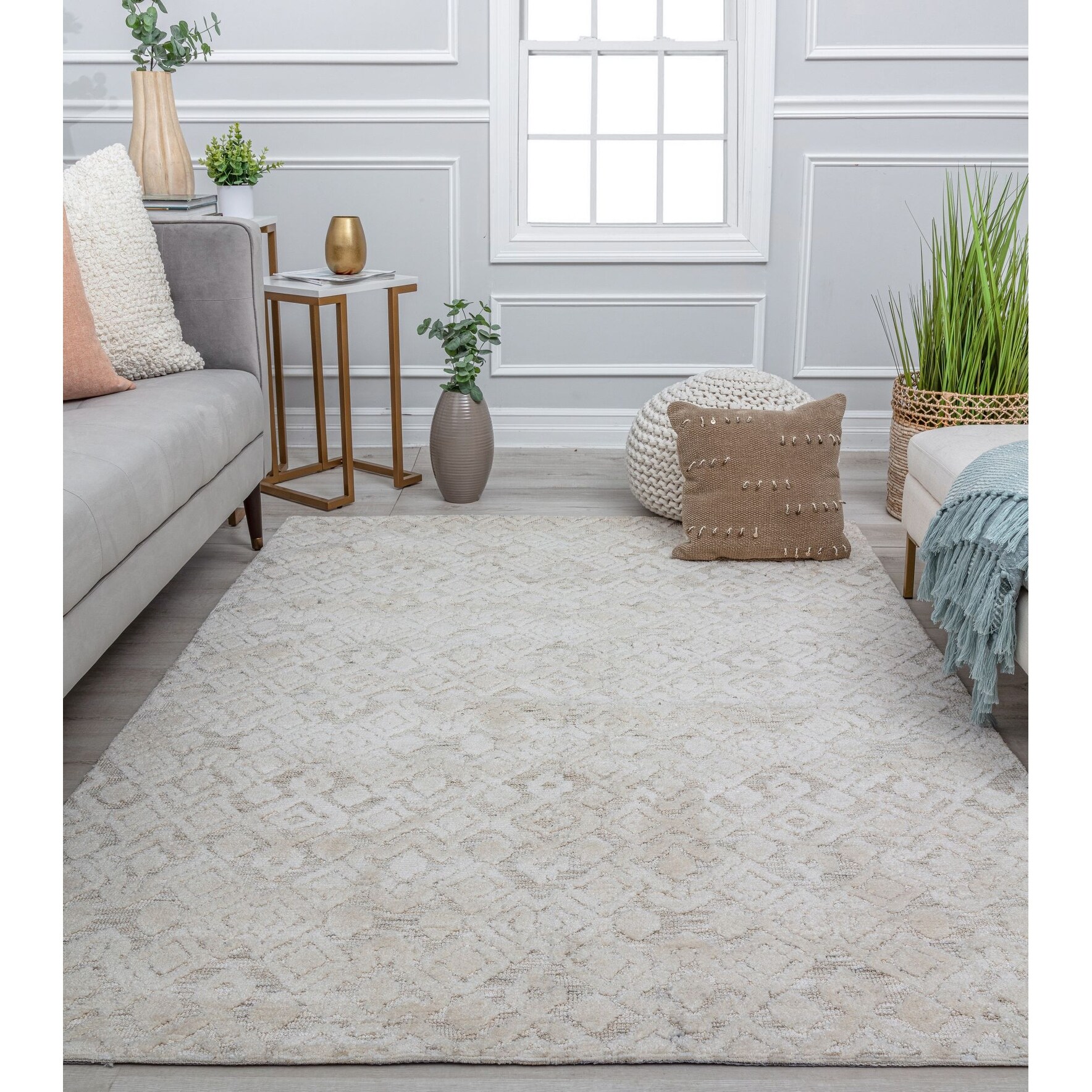 Rugs America Gianna Alabaster Wood Area Rug