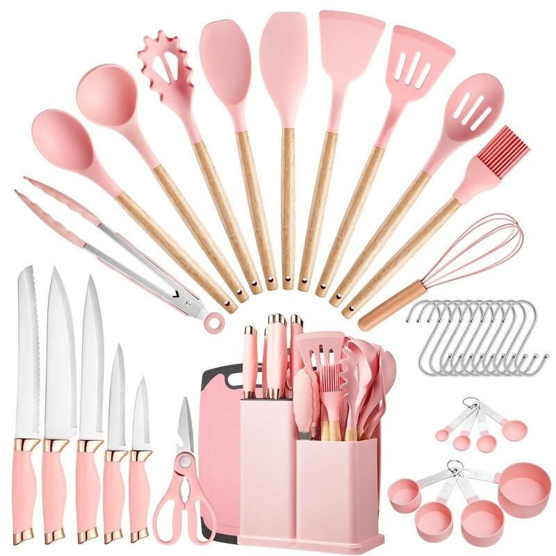 38 PCS Kitchen Utensils Set, Silicone Cooking Utensils