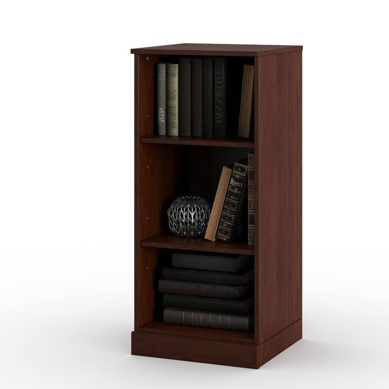 Palace Imports Premium 100% Solid European Oak Hardwood 3-Shelf Modular Bookcase - 16" Wide, 35.75" Tall