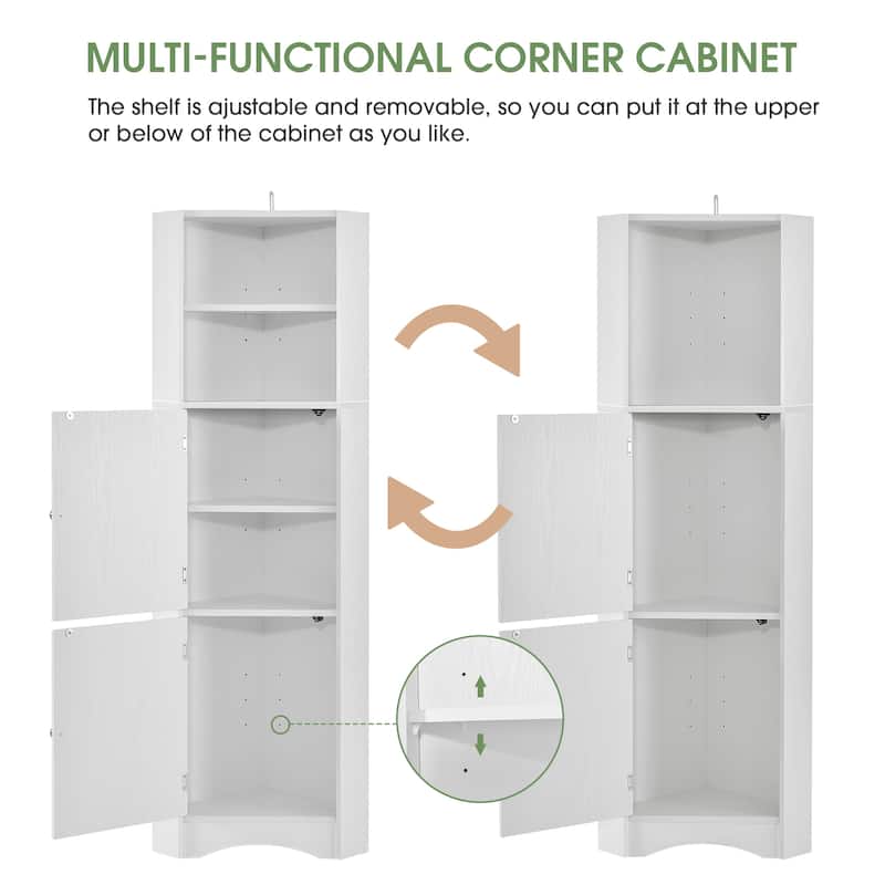 Freestanding Storage Cabinet with Doors