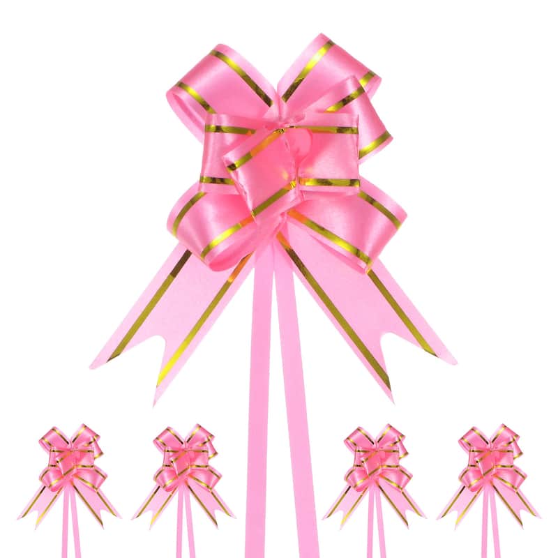 100pcs Ribbon Pull Bows Bows for Wedding Baskets Decorations - Pink - 2.56 Inch