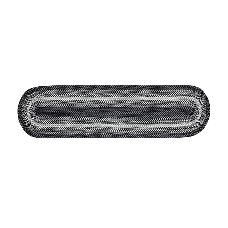 Better Trends Woodbridge Braid 100% Wool Stain Resistant, Double Sided Reversible Oval Indoor Area Utility Rug