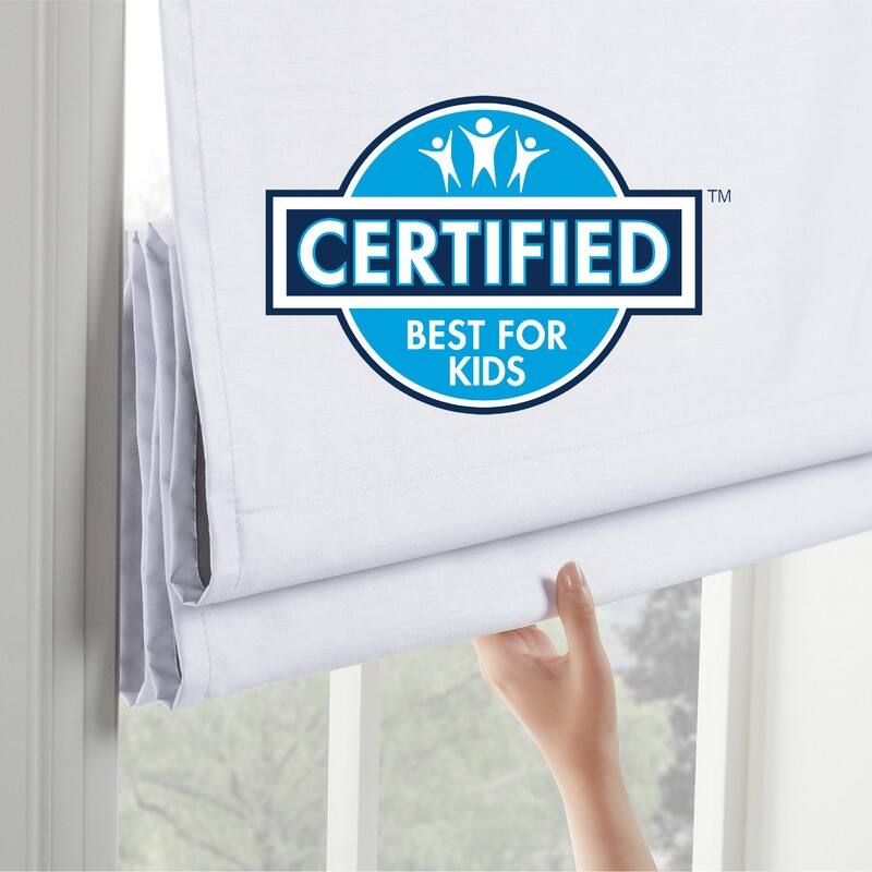 Eclipse Dillan Linen-Like Textured Solid 100% Total Blackout Cordless Roman Shade