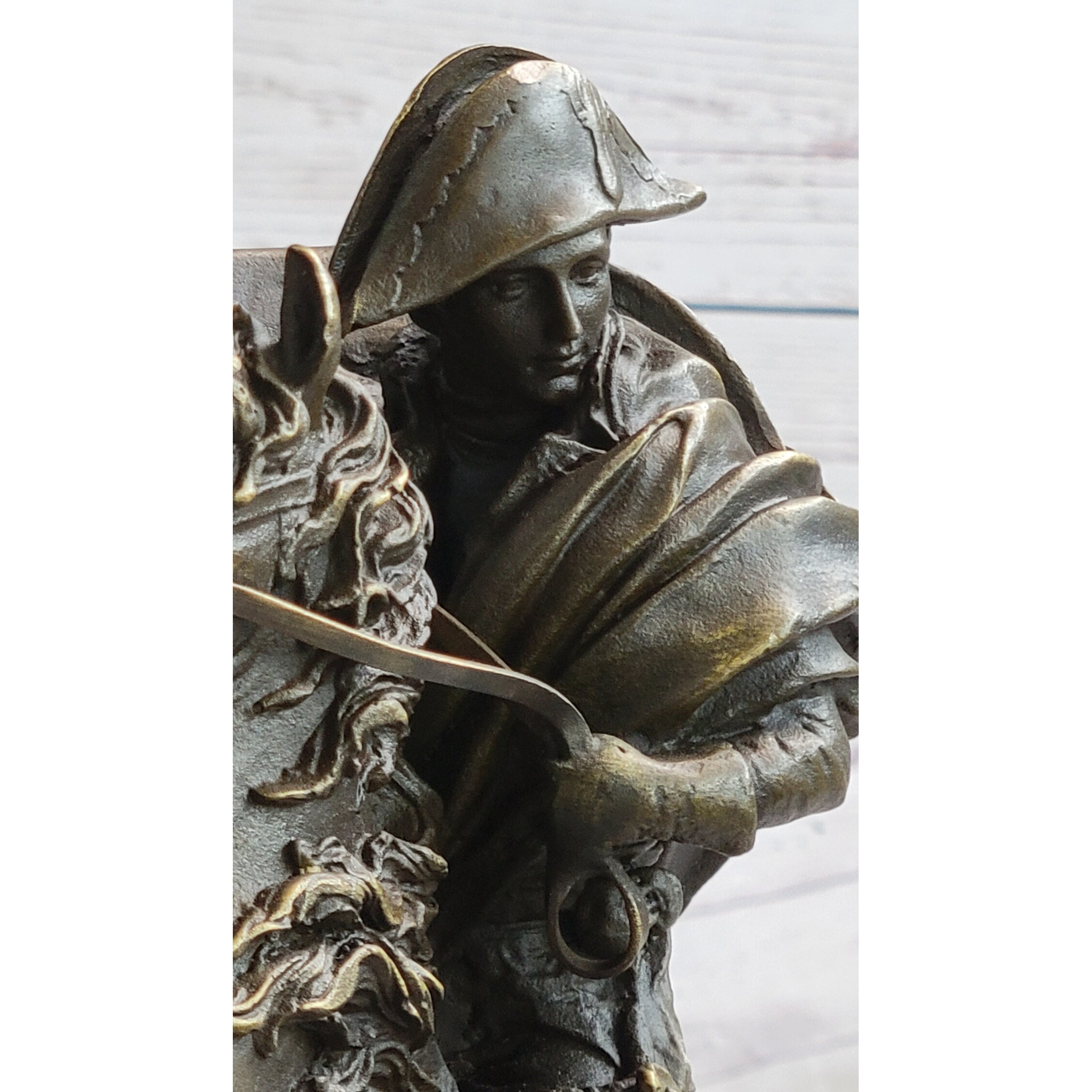 Napoleon Crossing The Alps Bronze Metal Replica Statue Sculpture