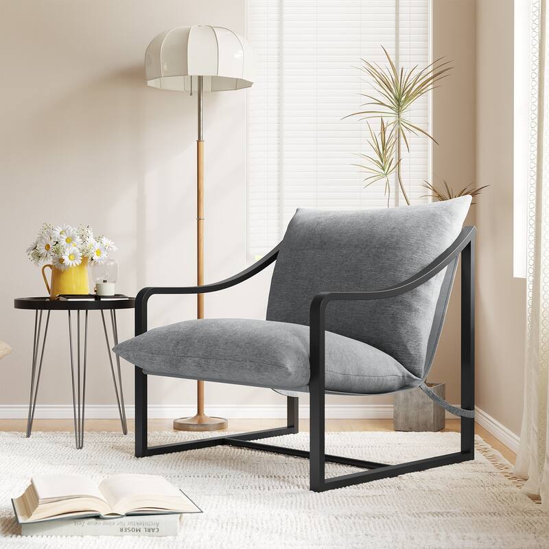Modern Sling Accent Chair - Blue 1 pack