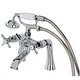 preview thumbnail 23 of 33, Essex Clawfoot Tub Faucet with Hand Shower Polished Chrome