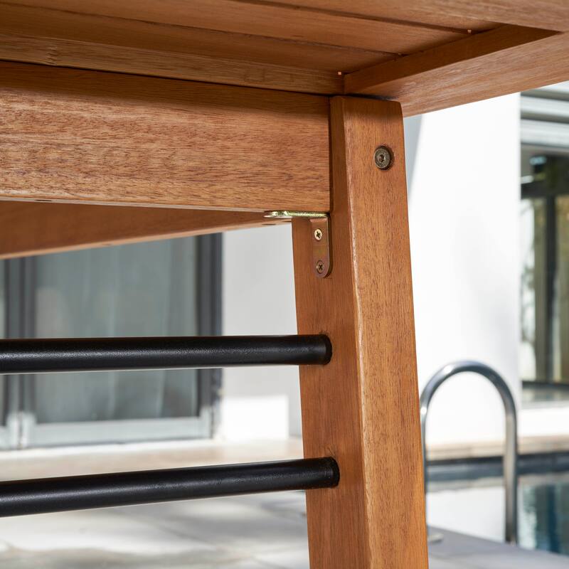 Carlton Honey Wood Patio Wood Dining table