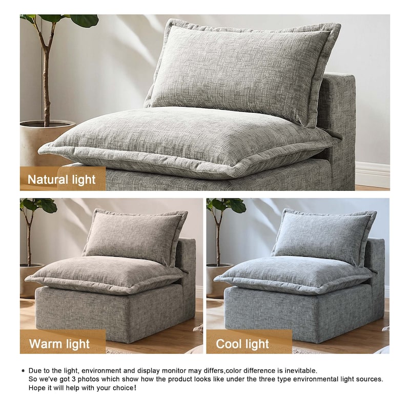 Comfy Cloud Couch Plush Modular Sectional Sofa For Living Room